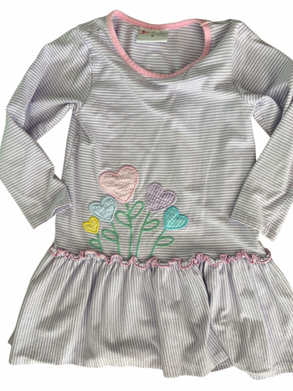 Jelly Beans Pink and Lavender Striped Tee